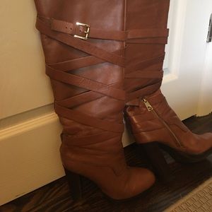Michael Kors Knee-high camel boots